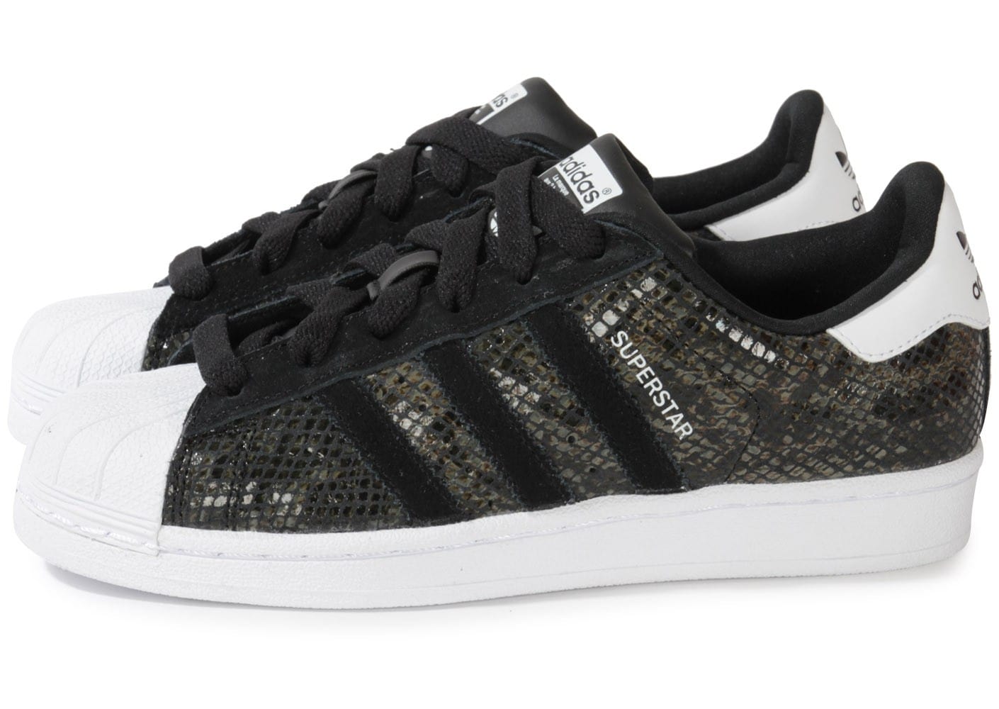 adidas superstar reptile noir