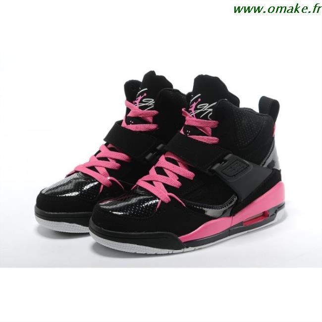basket jordan femme noir et rose
